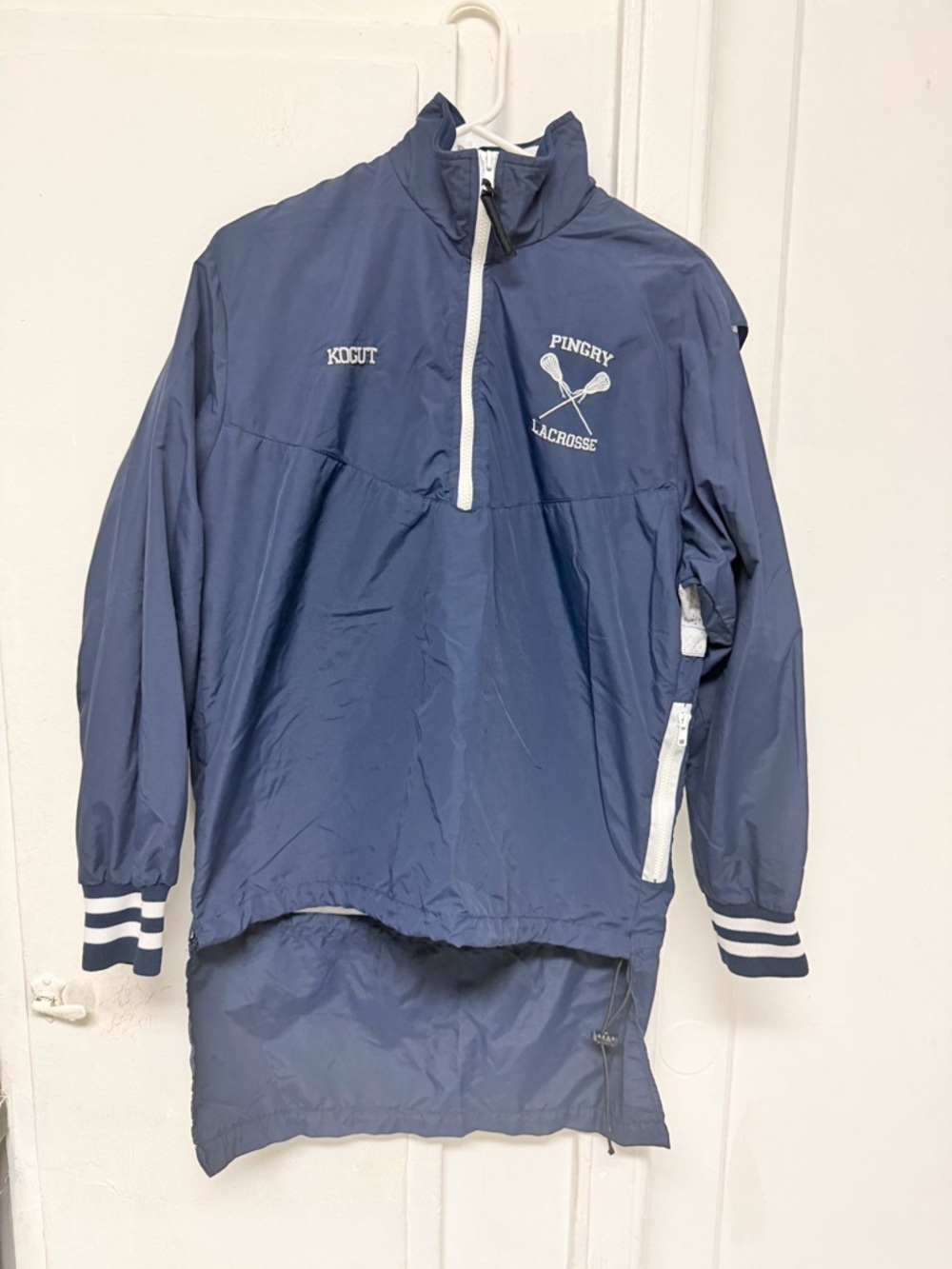 Pingry Lacrosse Navy Performance Pullover Jacket